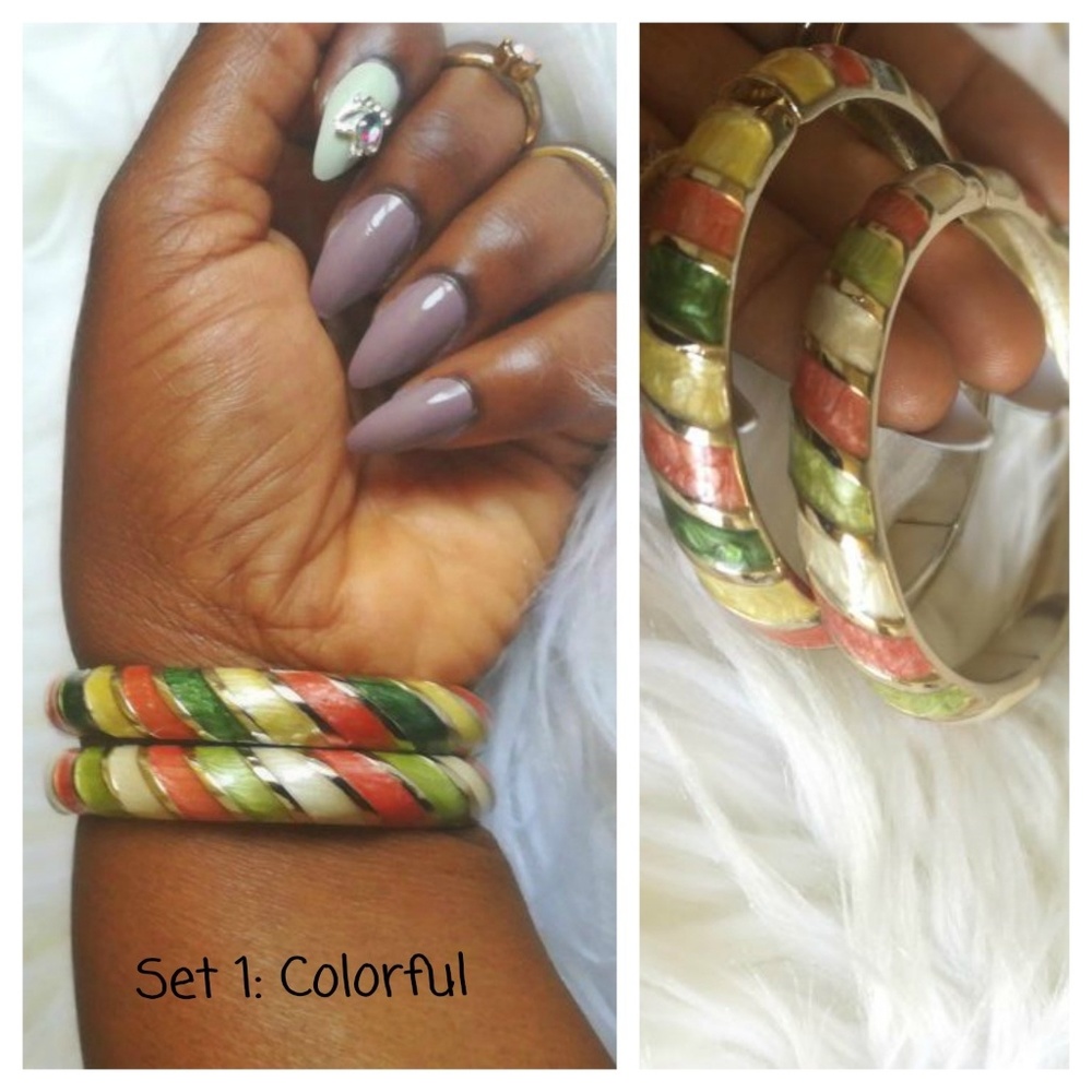Enamel Clasp Bracelets